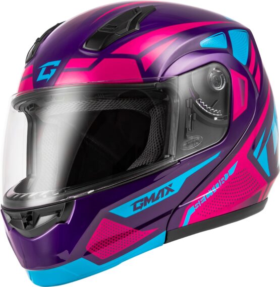 GMAX MD-04 Sector Modular Helmet Violet/Pink Medium