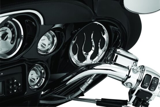 Kuryakyn Flame Speaker Grills Chrome - Image 4