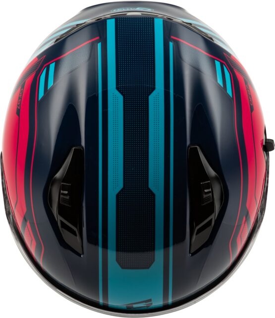 GMAX OF-87 Duke Helmet w/LED Light Blue/Red Large - Image 4