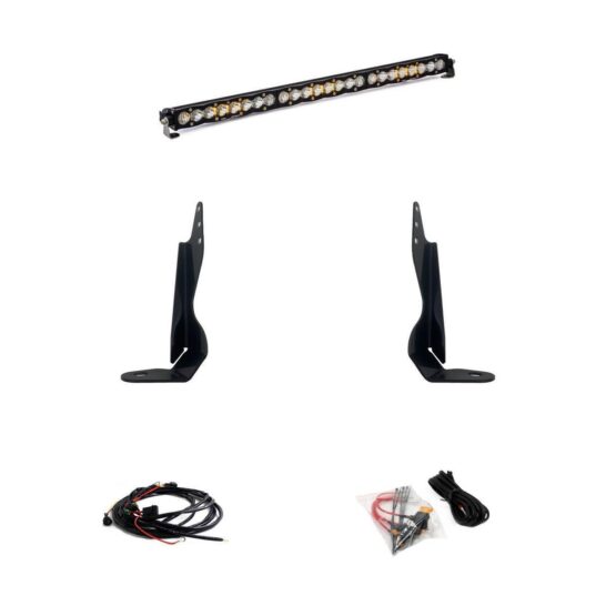 30in Grille LED Light Bar Kit S8 Driving Combo Fits 2020+ GMC 2500/3500