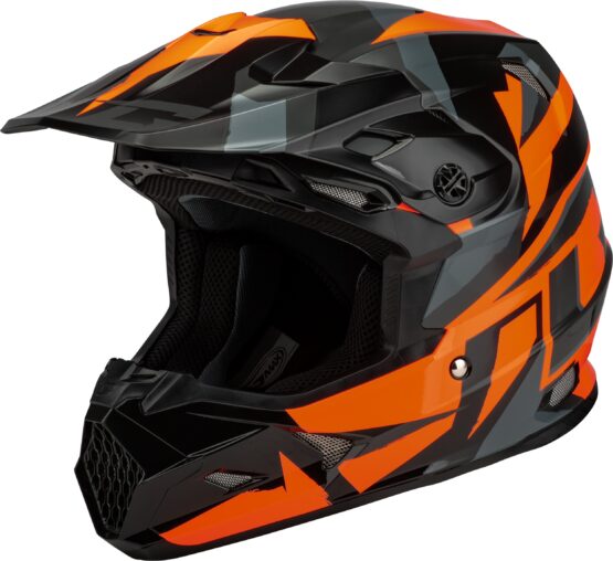 GMAX MX-96 Splinter Helmet Black/Orange Small