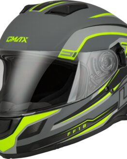 GMAX FF-18 Drift Full-Face Helmet Matte Grey/Hi-Viz XL