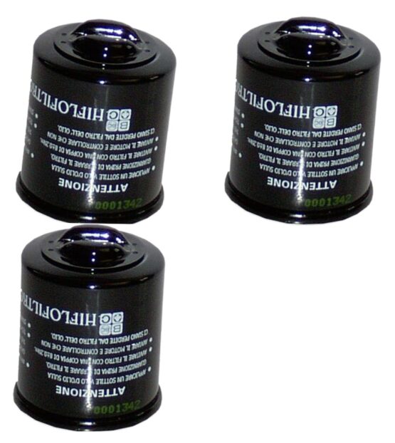 HF183 Oil Filter - Black - 3 Pack