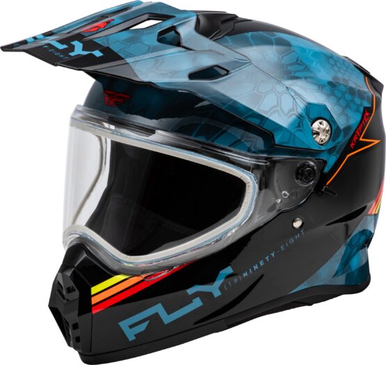 Fly Racing Trekker CW Conceal Helmet 2X Slate/Black/Red Dual Shield