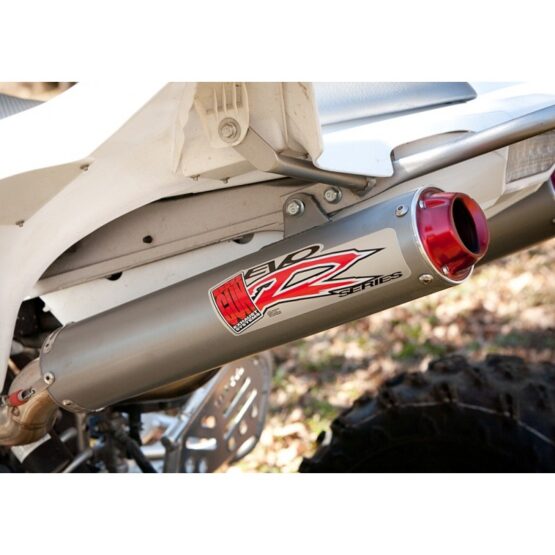 Big Gun EVO R Dual Full Exhaust Red End Cap Fits 06-14 Yamaha Raptor 700 - Image 2