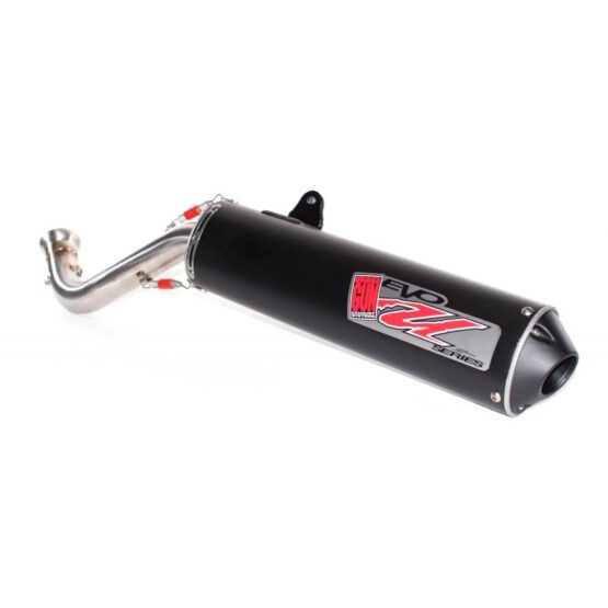 Big Gun EVO U Slip-On Exhaust Black Fits Yamaha Grizzly 550/700