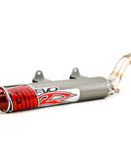 Big Gun EVO R Slip-On Exhaust Silver Fits 08-14 Kawasaki KFX450R
