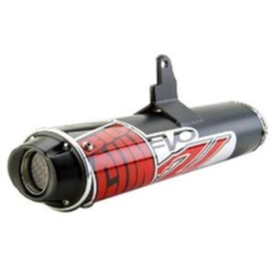 Big Gun EVO U Slip-On Exhaust Black Fits 06-09 Yamaha Rhino 450