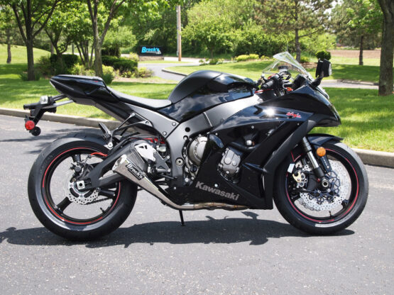 Brock's Alien Head Polished 3/4 Slip-On Exhaust Fits 11-15 Kawasaki ZX10R - Image 2