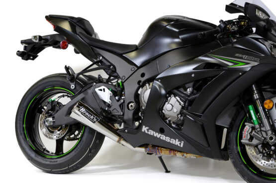 Brock's Alien Head 2 Polished 3/4 Slip-On Exhaust Silver Fits Kawasaki ZX10R - Image 3