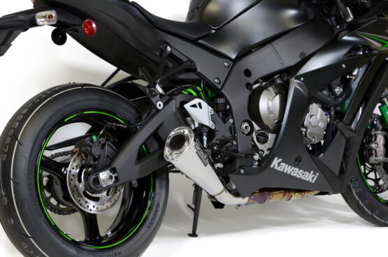 Brock's Alien Head 2 Polished 3/4 Slip-On Exhaust Silver Fits Kawasaki ZX10R - Image 5