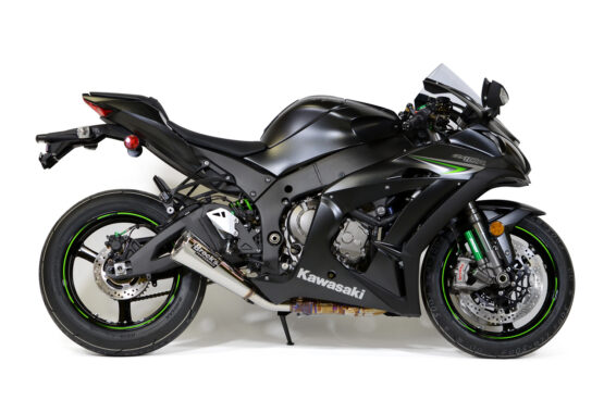 Brock's Alien Head 2 Polished 3/4 Slip-On Exhaust Silver Fits Kawasaki ZX10R