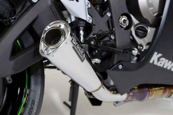 Brock's Alien Head 2 Polished 3/4 Slip-On Exhaust Silver Fits Kawasaki ZX10R - Image 6