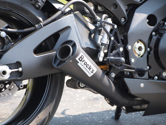 Brock's Alien Head Black Full Exhaust Fits 07-08 Suzuki GSXR1000