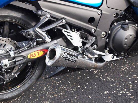 Brock's Alien Head 2 Polished Full Exhaust Silver Fits Kawasaki ZX14R