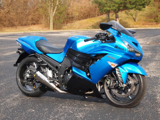 Brock's Alien Head 2 Polished Full Exhaust Silver Fits Kawasaki ZX14R - Image 3