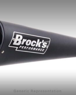 Brock's Black Alien Head Full Exhaust System 14" Fits 11-24 GSXR600/750