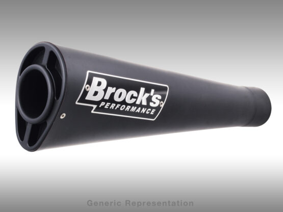 Brock's Black Alien Head Full Exhaust System 14" Fits 11-24 GSXR600/750