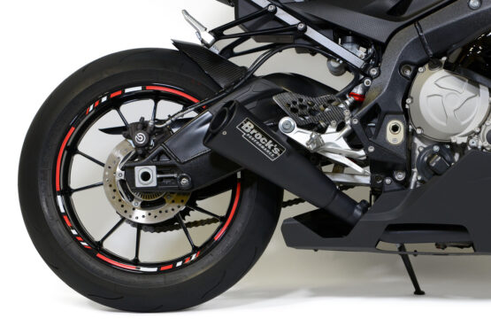 Brock's Alien Head 2 Black Full Exhaust Fits 15-18 BMW S1000RR