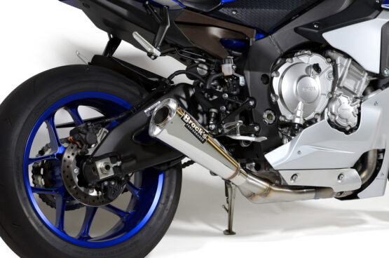 Brock's Alien Head 2 Polished 3/4 Exhaust Silver Fits Yamaha R1
