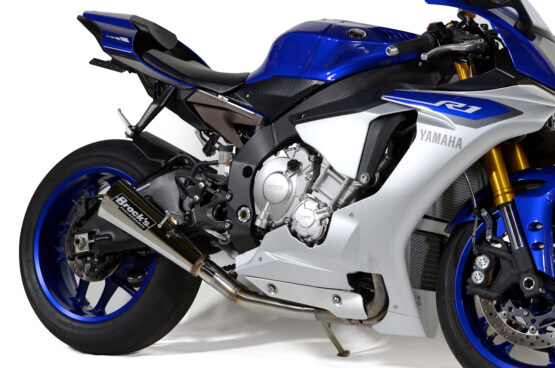 Brock's Alien Head 2 Polished 3/4 Exhaust Silver Fits Yamaha R1 - Image 3