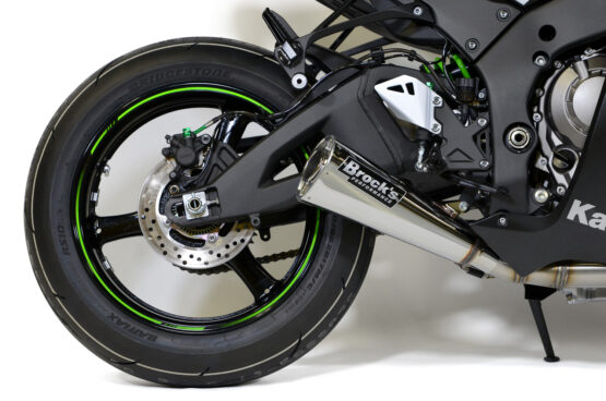 Brock's Alien Head 2 Full Exhaust Polished Fits 16-17 Kawasaki ZX10R - Image 2