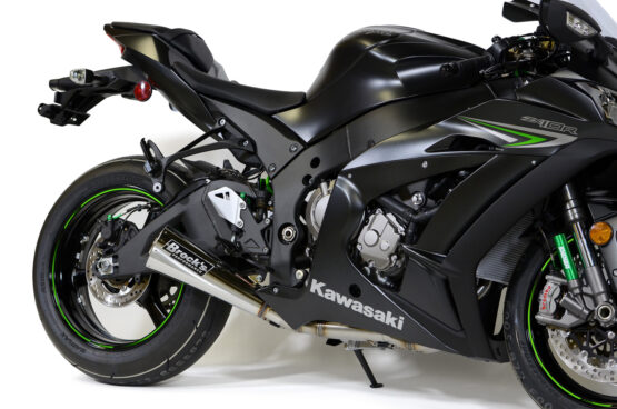 Brock's Alien Head 2 Full Exhaust Polished Fits 16-17 Kawasaki ZX10R - Image 3