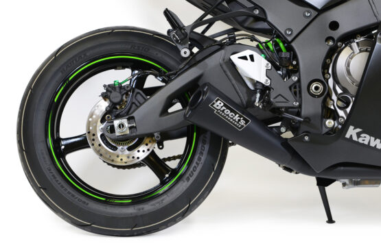 Brock's Alien Head 2 Black Full Exhaust Fits Kawasaki ZX10R - Image 2