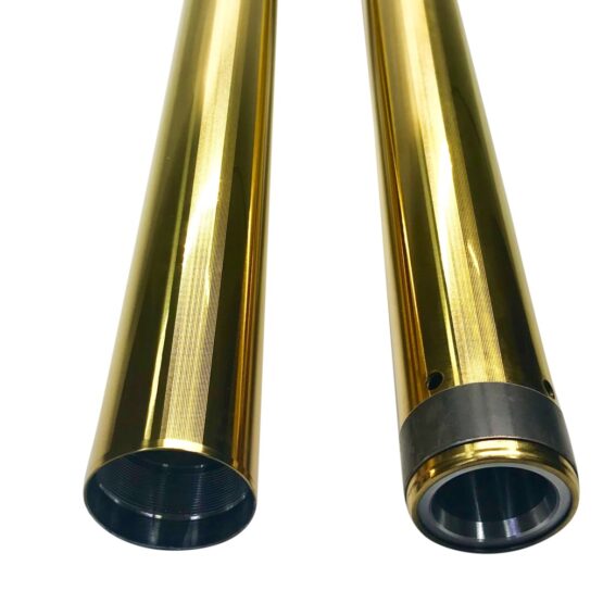 Pro-One 49mm Gold Fork Tubes 24.87in For Harley Touring Models - Image 3