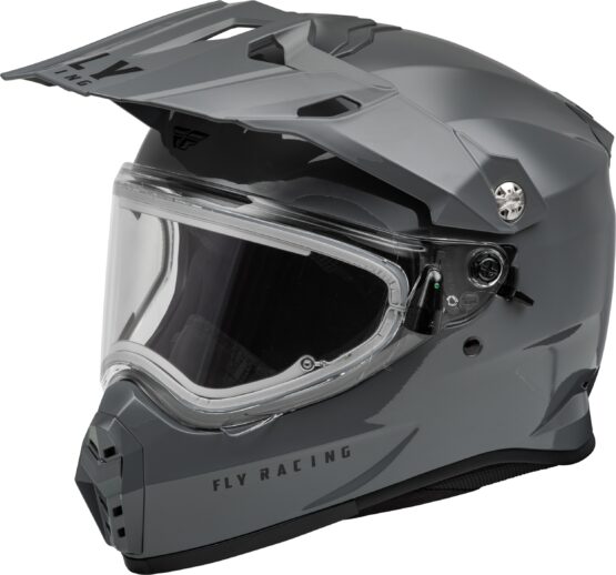 Fly Racing Trekker CW Solid Helmet Elec Shield Grey 2X-Large