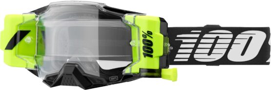 100 Percent Armega Forecast Goggle Black Clear Lens