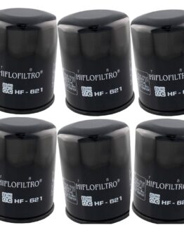 HF621 Oil Filter - Black - 6 Pack