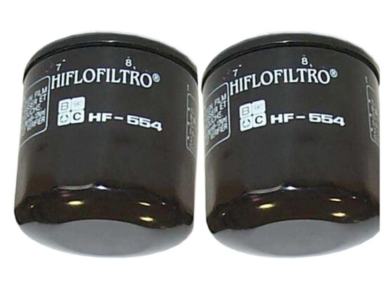 HF554 Oil Filter - Black - 2 Pack