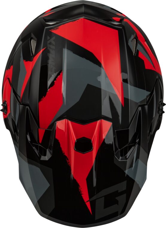 GMAX MX-96 Splinter Helmet Black/Red 2X-Large Offroad - Image 3