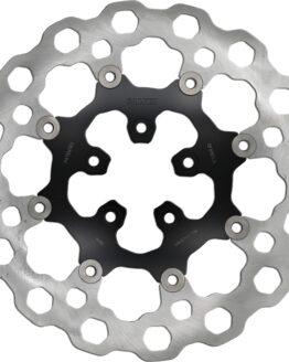 GBrakes 12.5in Floating Cubiq Front Rotor Black For Harley Davidson