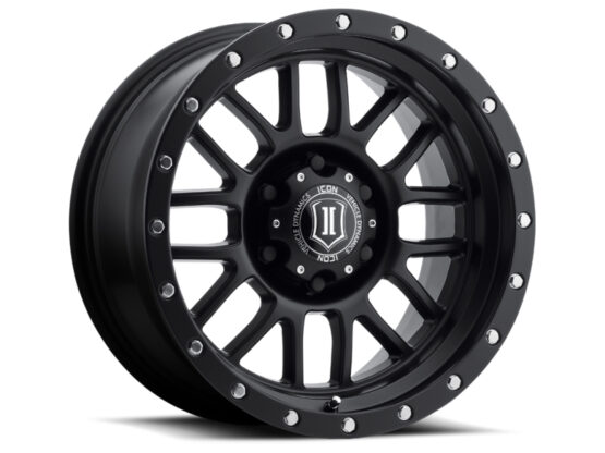 ICON Alpha 17x8.5 Satin Black Wheel 6x5.5 0mm Offset