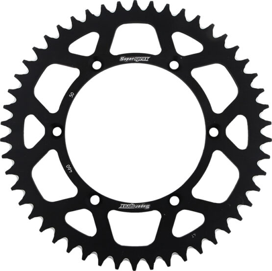 Supersprox 50T Aluminum Rear Sprocket Black 520 Fits 82-17 Kawasaki Suzuki