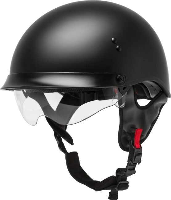 GMAX HH-65 Full Dressed Half Helmet Matte Black XL - Image 5