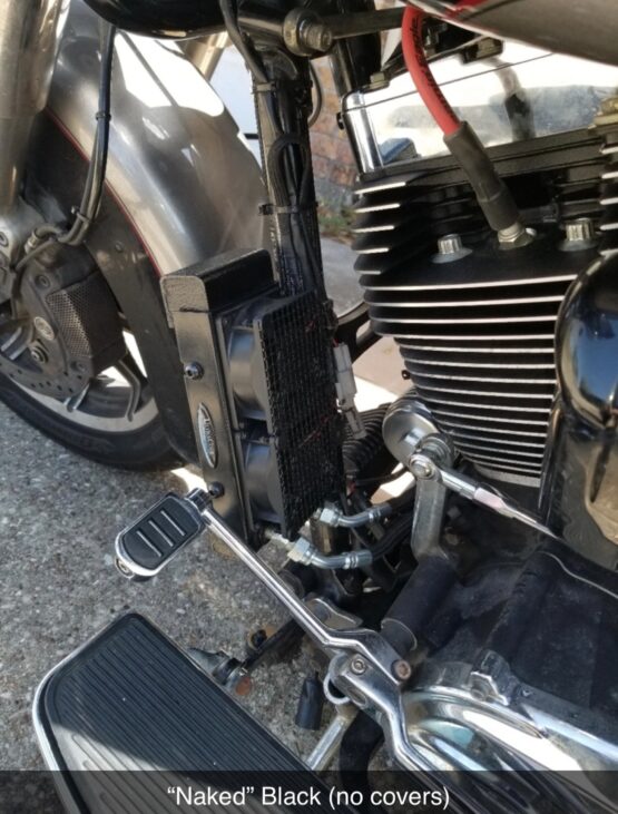 UltraCool SMT-4 Side Mount Naked Oil Cooler Kit Black For Harley Dyna FXR Touring - Image 10