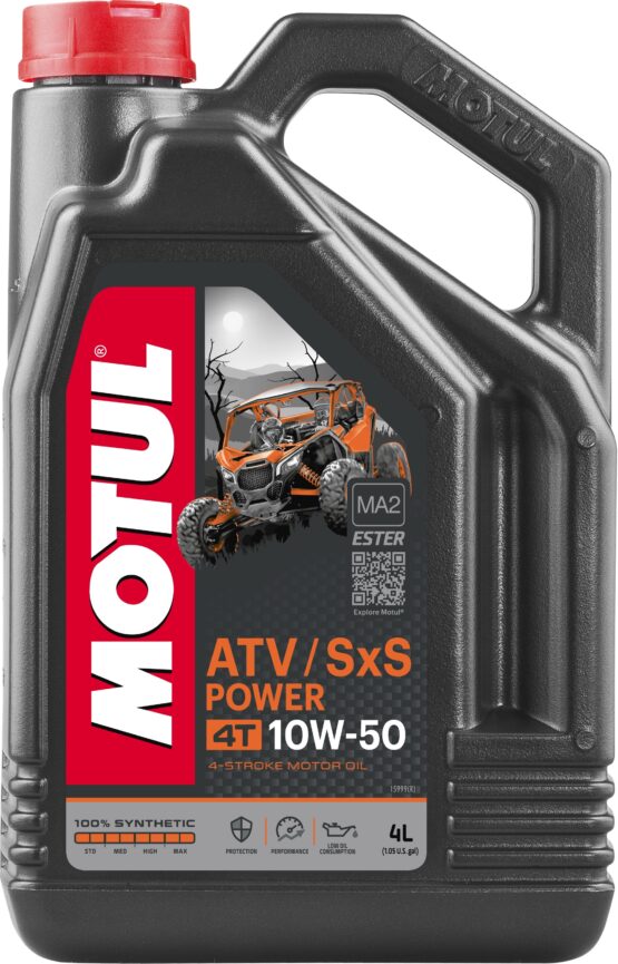 Motul ATV-SXS Power 4T 10W50 Synthetic Engine Oil 4L