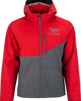 Fly Racing Checkpoint Jacket Grey/Red Small