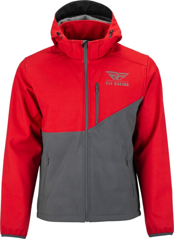Fly Racing Checkpoint Jacket Grey/Red 3X-Large