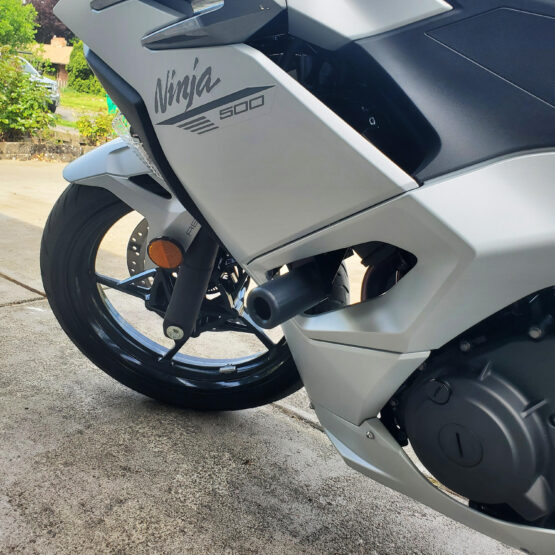 Shogun Complete No Cut Frame Slider Kit Black For Kawasaki Ninja 500 2024 - Image 5