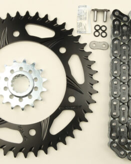 V3 Chain & Sprocket Kit Black RX Chain 520 16/47 Black Steel