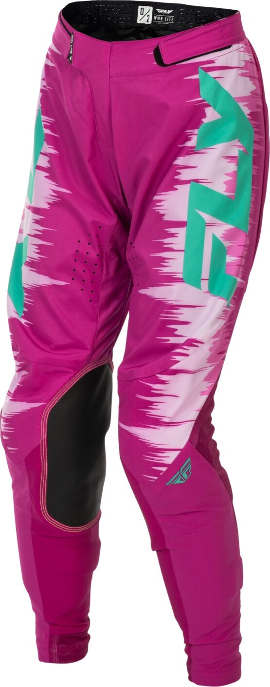 Fly Racing Women's Lite Pants Pink/Turquoise US 09/10 - Image 4