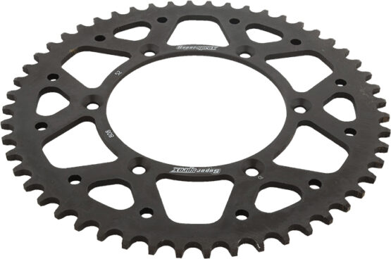 Supersprox Steel Rear Sprocket 52T Black Fits 80-16 Kawasaki Suzuki - Image 3