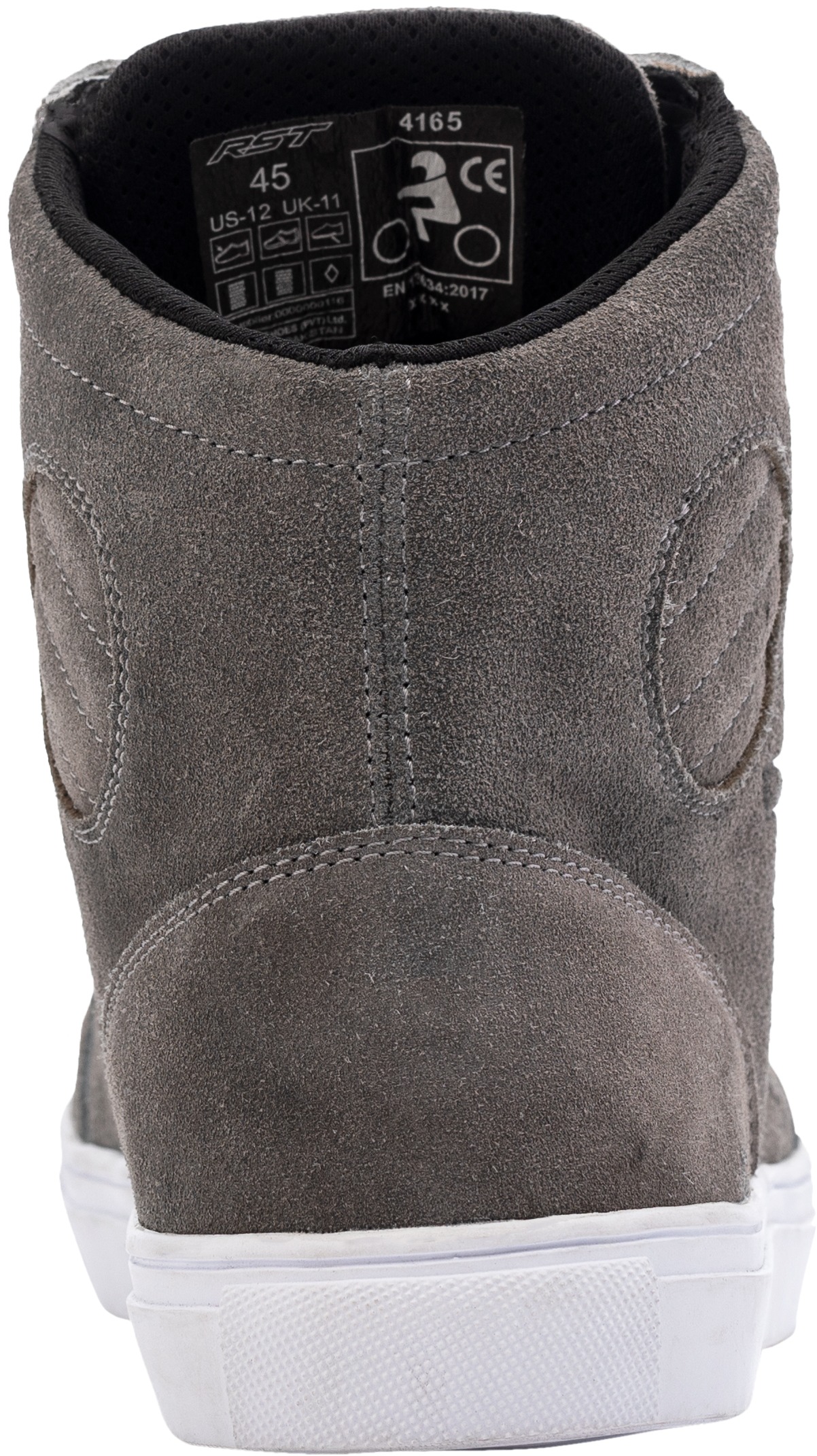 RST HiTop Moto Sneaker CE Boot Grey Suede Size 7 - Image 6