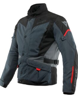 Dainese Tempest 3 D-Dry Jacket Ebony Black Lava Red Size 46