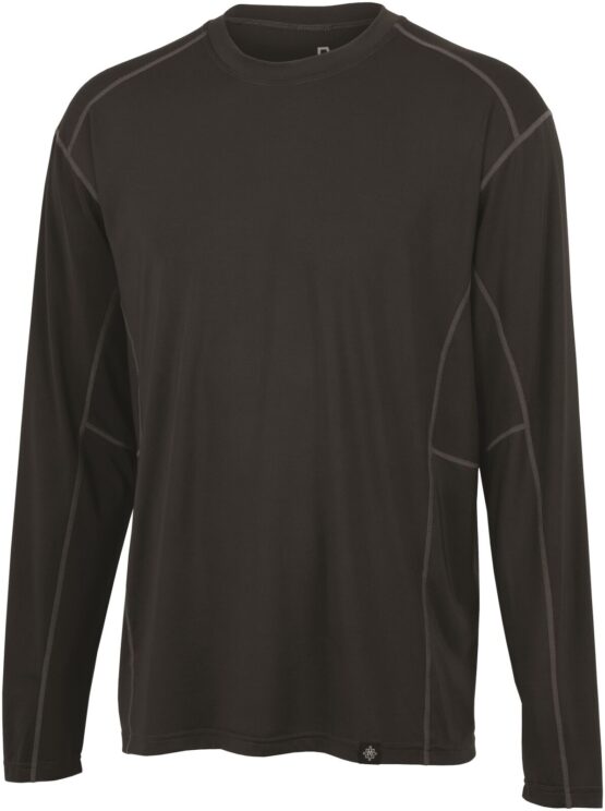 FirstGear Lightweight Base Layer Shirt Long Sleeve Dark Grey - Large