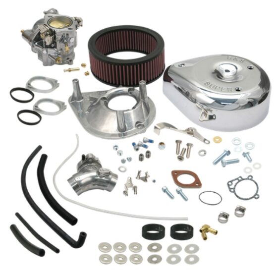 S&S Super E Carburetor Kit For Harley Evolution Big Twin 1984-1992